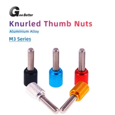 M3 Knurled Thumb Screws Bolts Aluminium & Stainless Steel Hand Grip Knob Screw