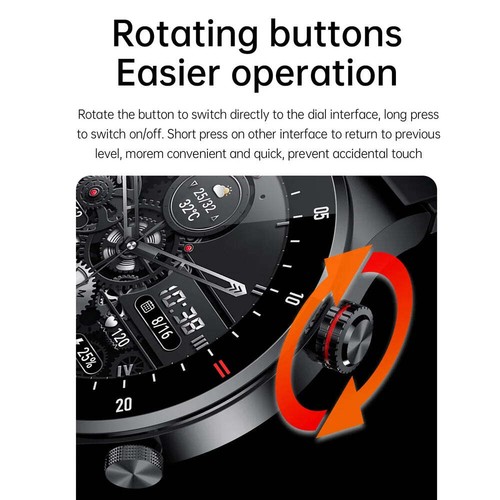 2023 Luxury NFC Bluetooth Smartwatch Fitness Sport Waterproof - Picture 3 of 18