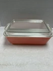 Vintage PYREX Flamingo Pink 503 Set of Refrigerator Dish With Lid