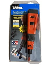 IDEAL 35-485 Punchmaster II Impact Punch Down Tool CAT3 / CAT5e / CAT6