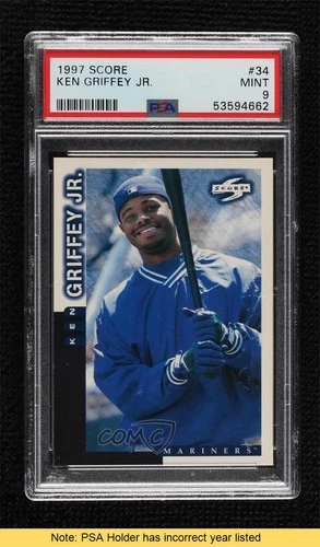 1998 Score Ken Griffey Jr #34 PSA 9 MINT HOF READ