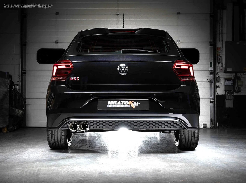 Milltek Sportauspuffanlage ab OPF VW Polo 6 GTI Typ AW 2x90mm rund - Bild 4 von 4