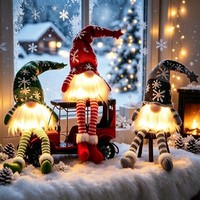 Weihnachtsdeko Innen 3 StüCk Beleuchtete Wichtel Tischdekoration Weihnachten