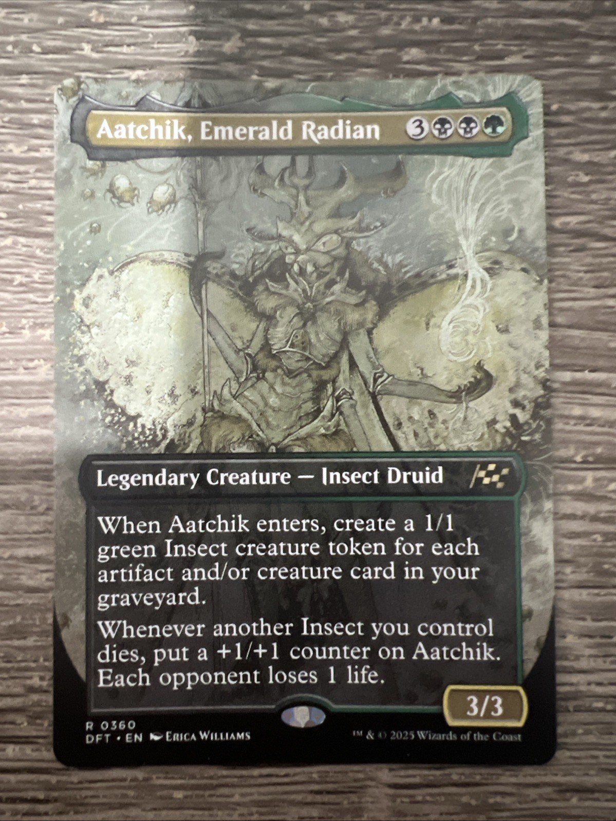 Aatchik, Emerald Radian (Borderless) Aetherdrift Regular