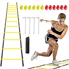6M Speed Agility Training Ladder Fitness Training Sports Equipment Cones Markers