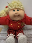1989 DESIGNER LINE Cabbage Patch Kids #19 Girl Doll Blonde Spaghetti Hair