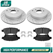 Rear Disc Rotors Ceramic Brake Pads For Nissan Pathfinder 2005 - 2010 2011 2012