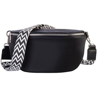 Xcase Bauchtasche aus Kunstleder, mit breitem Gurt, 30 x 16 x 10 cm