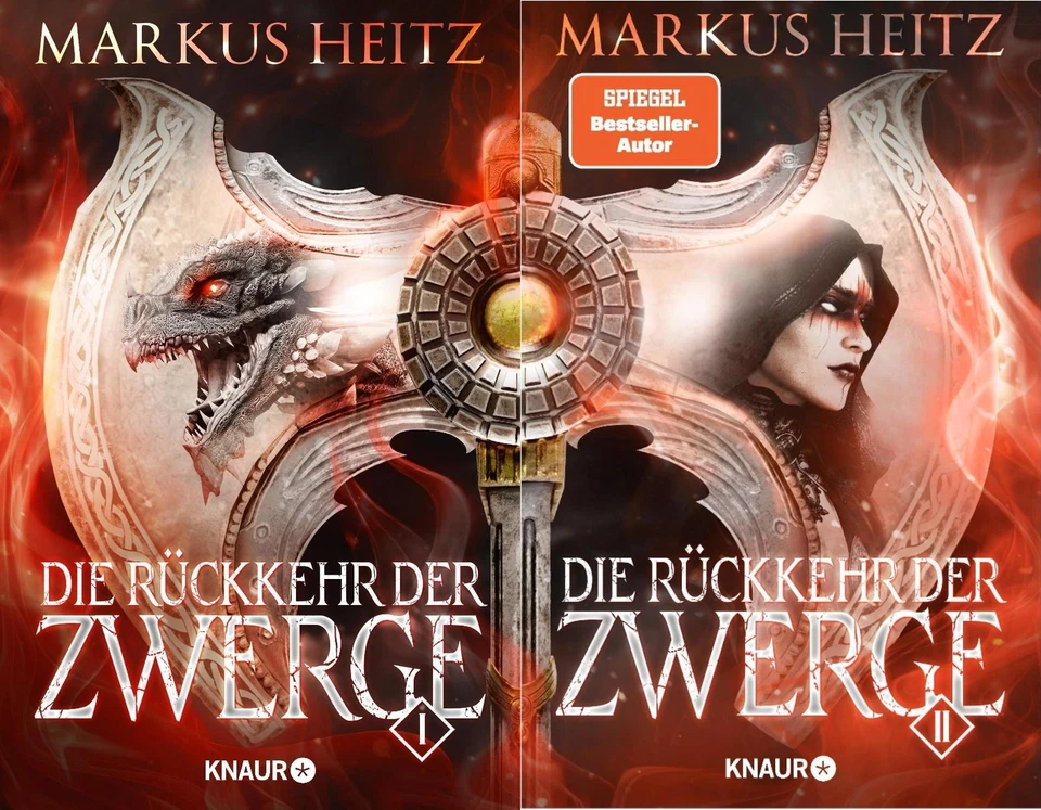 Markus Heitz Die Rückkehr der Zwerge Band 1+2 plus 1 exklusives Postkartenset