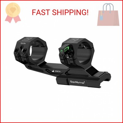 WestHunter Optics Precision Cantilever Picatinny Scope Mount, 34mm Tube Offset D