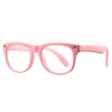 TPEE Rubber Flexible Kids Nerd Glasses Clear Lens Geek Fake Costume Age 3-10