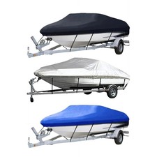 210D Oxford Waterproof Cover UV Resistant for V Hull Boats 17 to 19 Feet