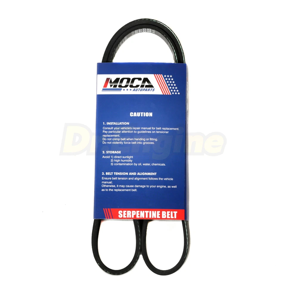 3X Drive Belt Set Alt-AC-Power Steer for 1996-1998 Nissan Quest 3.0L V6 SOHC - Image 4 of 4