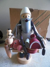 Erzgebirge KWO Meat Butcher Wooden Incense Smoker German NIB