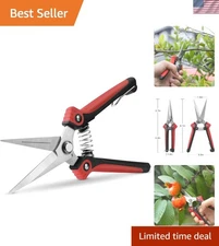 Ergonomic Garden Shears with Labor-Saving Spring - Perfect for Precise Cutting