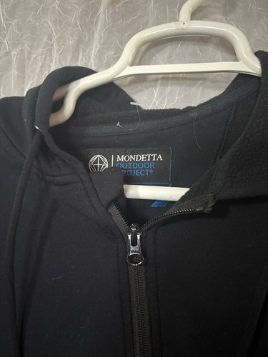 Mondetta Outdoor Project Hombre’s Elastizado Cremallera Completa Sudadera con Capucha Negra Grande - Imagen 2 de 4