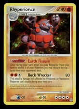 Rhyperior Holo 12/130 Diamond & Pearl Base Set Pokemon Card HP