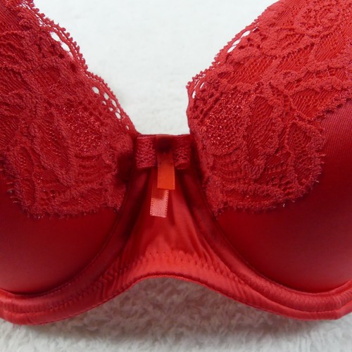 B.tempt'd By Wacoal Bra Womens 32DDD Red Convertible Underwired Lace Trim - Picture 8 of 15