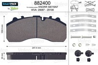 Valeo Bremsbelagsatz Scheibenbremse Smartpack 882400 FüR Man Mercedes Daf Arocs