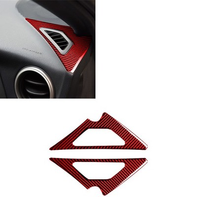 Rot Kohlefaser Beschlagfreier Luftauslass verkleidung Für Toyota GT86 Subaru BRZ