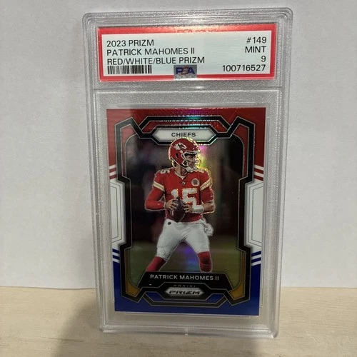 2023 Prizm Patrick Mahomes II Red/white/blue Prizm PSA 9 MT