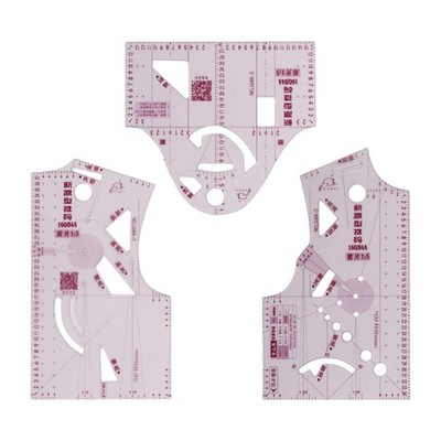 1:3 Fashion Design Ruler Set Women Clothes Design Ruler for Apparel Student