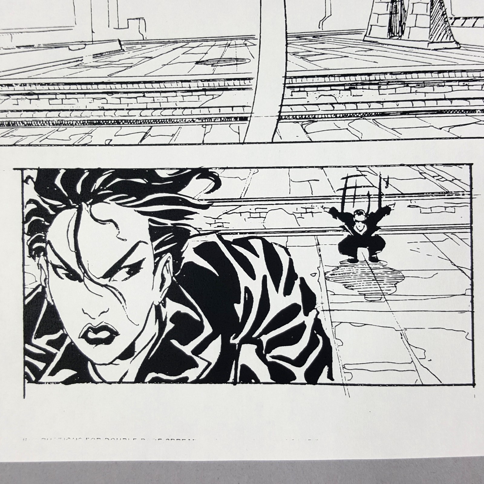 Image 5 of The Matrix Production Used Storyboard Trinity Chase CH55-57 Movie Prop