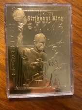 Nolan Ryan 23K Gold Card All-Time Strikeout King 1995  Serial# 34849