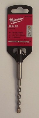 Milwaukee 48-20-7730 1/4'' x 2'' x 4-1/4'' SDS+ Carbide Tip Hammer Drill Bit German