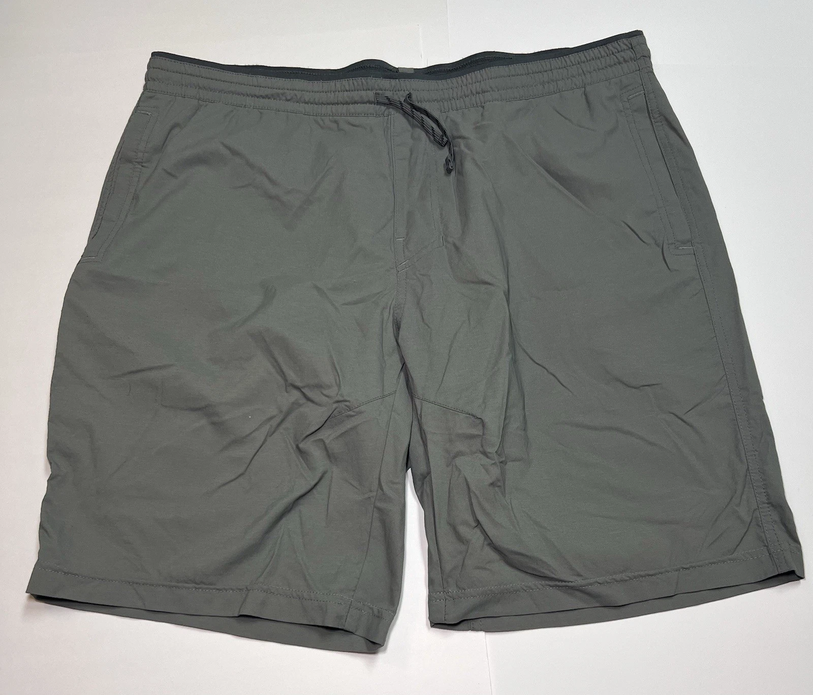 Kuhl Mens XL Gray Hiking Shorts Drawstring Zip Pocket Outdoor Trail