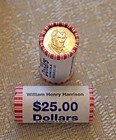2009 William Henry Harrison $1 Presidential Dollar 25 Coins Roll – Uncirculated — photo 3