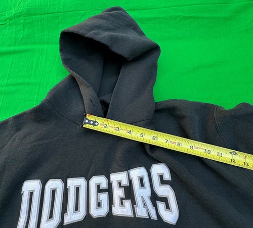 VTG RARE Russell MLB Los Angeles Dodgers Men's Black Pull Over Hoodie Sz XXL. - Picture 6 of 11