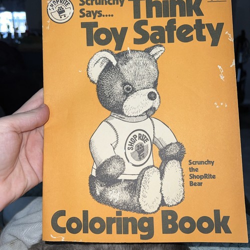 ShopRite Scrunchy Says Toy Safety Coloring Book Vintage 1982 - Picture 16 of 18