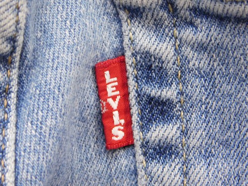 Levis Premium 725 High Rise Bootcut Jeans Womens 24 Blue Denim Stretch Waterless - Picture 15 of 15