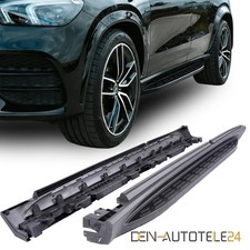 SCHWARZ TRITTBRETTER F&Uuml;R MERCEDES GLE W167 V167 SUV EINSTIEGSBRETT