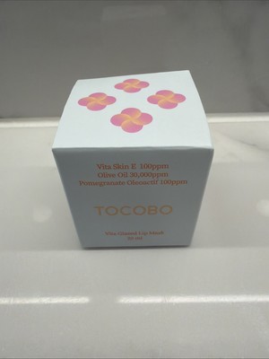 TOCOBO Vita Glazed Lip Mask 20mL Pomegranate Oleoactif Vita Skin E Olive Oil NEW