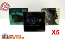5x MUSIC CD CARDBOARD CASE SIZE C -CLEAR PLASTIC PROTECTIVE BOX/SLEEVE READ 
