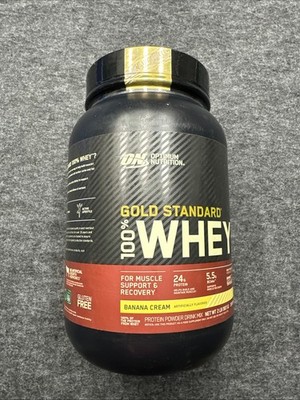 Optimum Nutrition Gold Standard 100% Whey Protein Powder - Banana Cream - 2lbs