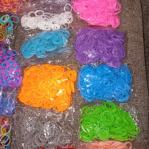 Huge Lot 40 Bags Rainbow Loom Rubber Bands Craft Refill Mixed Colors ...