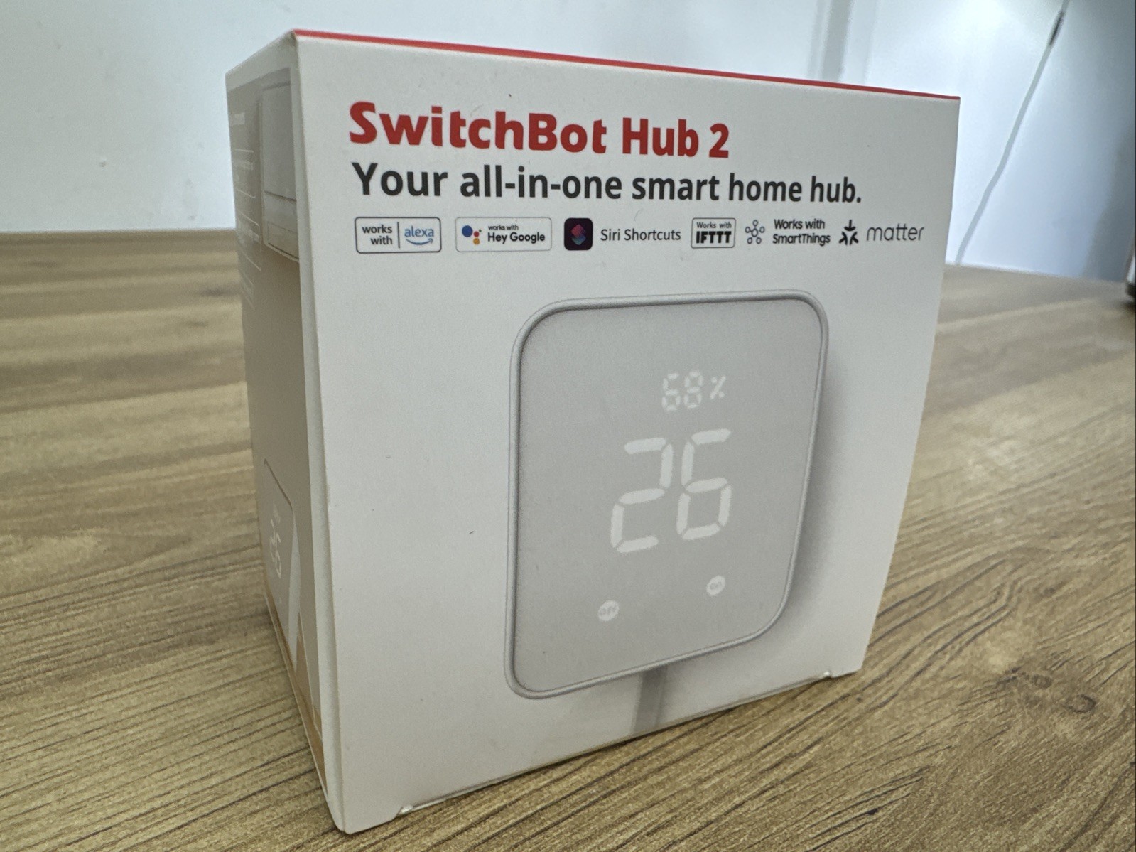SwitchBot Hub 2 White Remote Control WiFi Thermometer Hygrom
