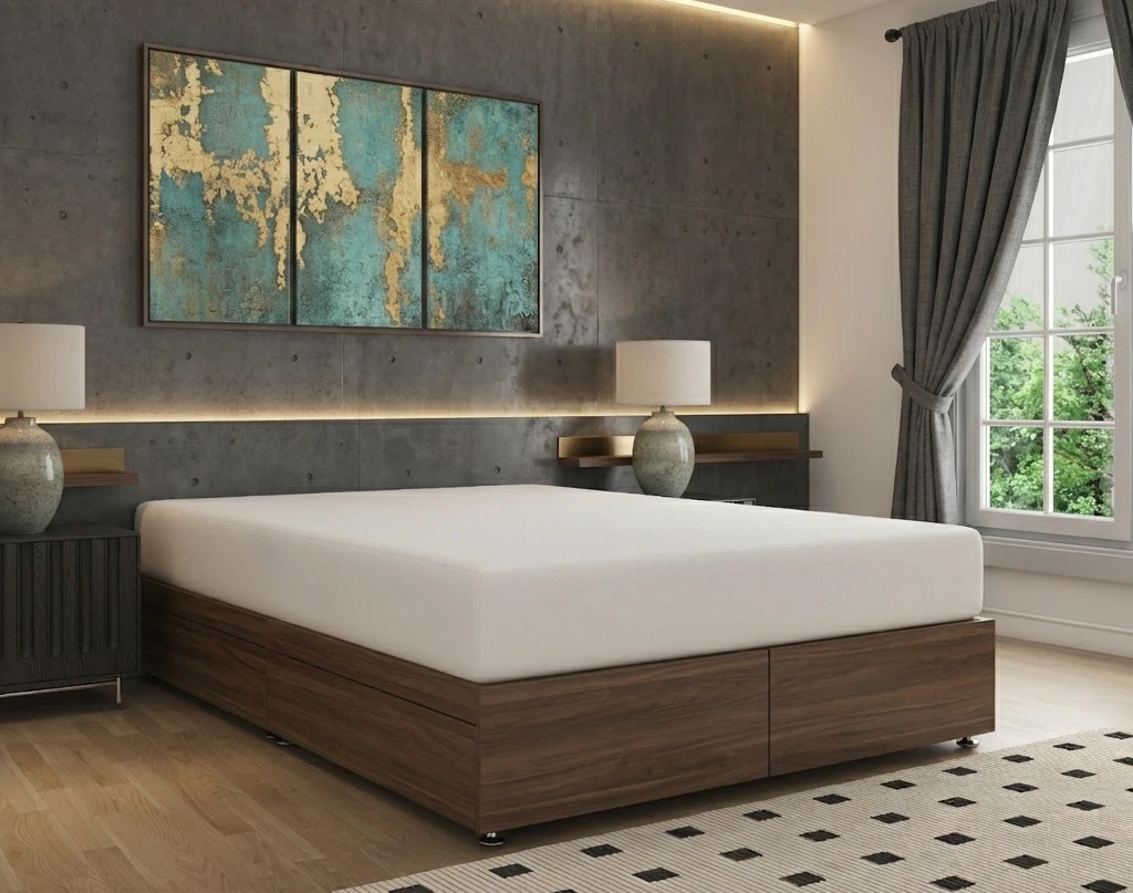 Memory Foam Mattress PureFlex Foam Orthopaedic Medium Firm All Sizes 20CM High