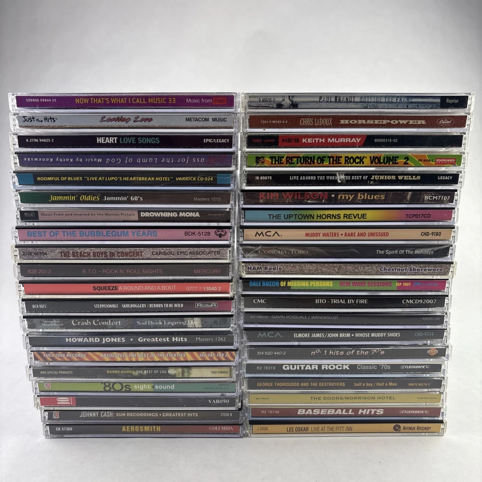 40 Lot Wholesale Random Assorted Audio CDs With Case & Original Artwork Lot Foto 4 de 4