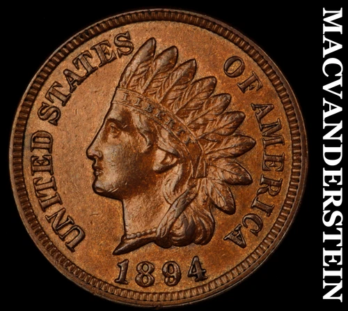 1894 Indian Head Cent- Choice Gem Brilliant Uncirculated+++ Luster #J107