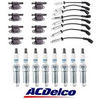 Tune up kit 8 Ignition Coil & ACDelco Spark Plug &Wire For Chevy GMC 5.3 6.2L