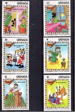 034+  TIMBRES   WALT DISNEY   SERIE GRENADA