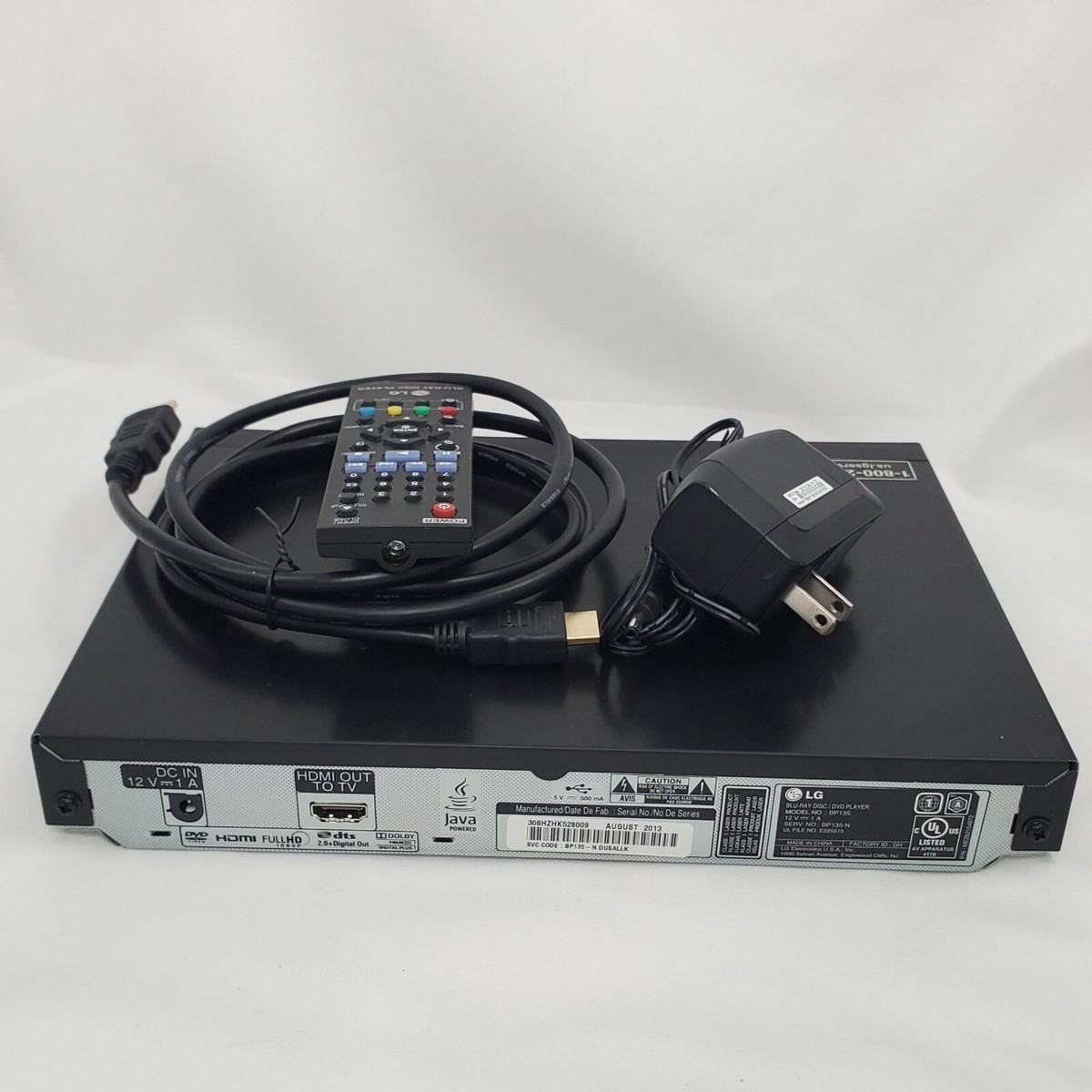 Blueray/dvd Player LG BP135 Blu-ray Disc Player With Direct