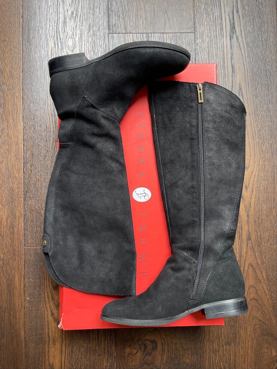 Ivanka trump black boots cheap