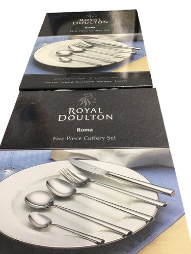 Royal Doulton Roma fünfteiliges Besteckset Edelstahl Neu - Bild 3 von 8