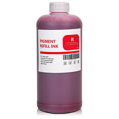 12pc 1000ML Pigment Ink For Canon PRO-1000 4000 6000 iPF8000 8100 8110 Printer