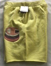Champion Fleece Shorts Mens Medium Yellow